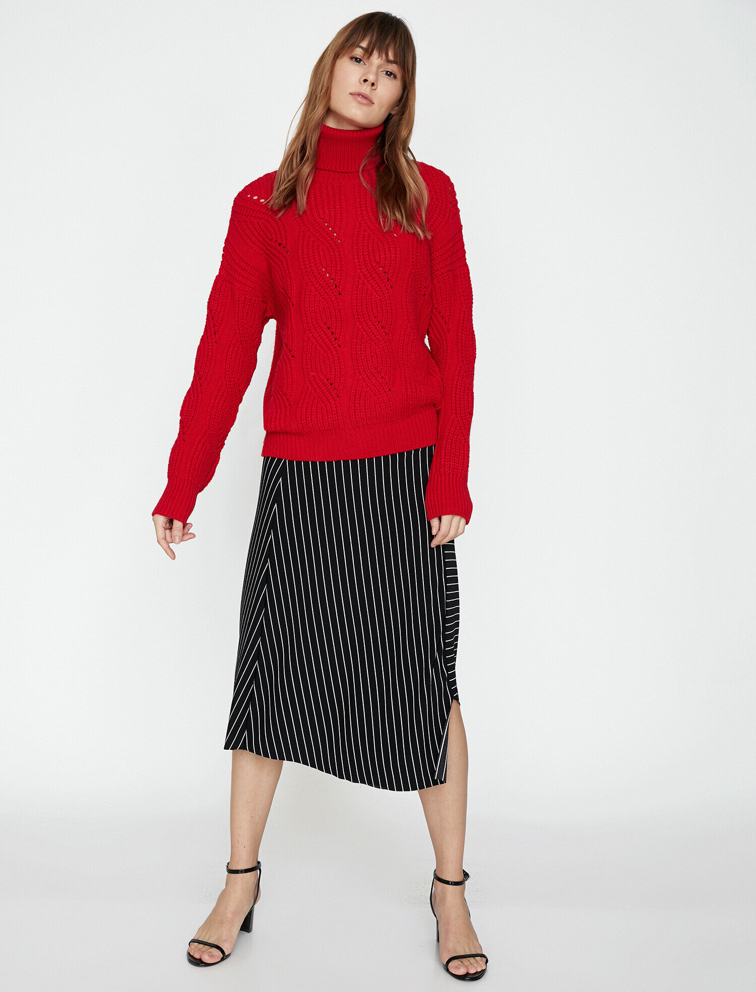   Boğazlı Triko Kazak