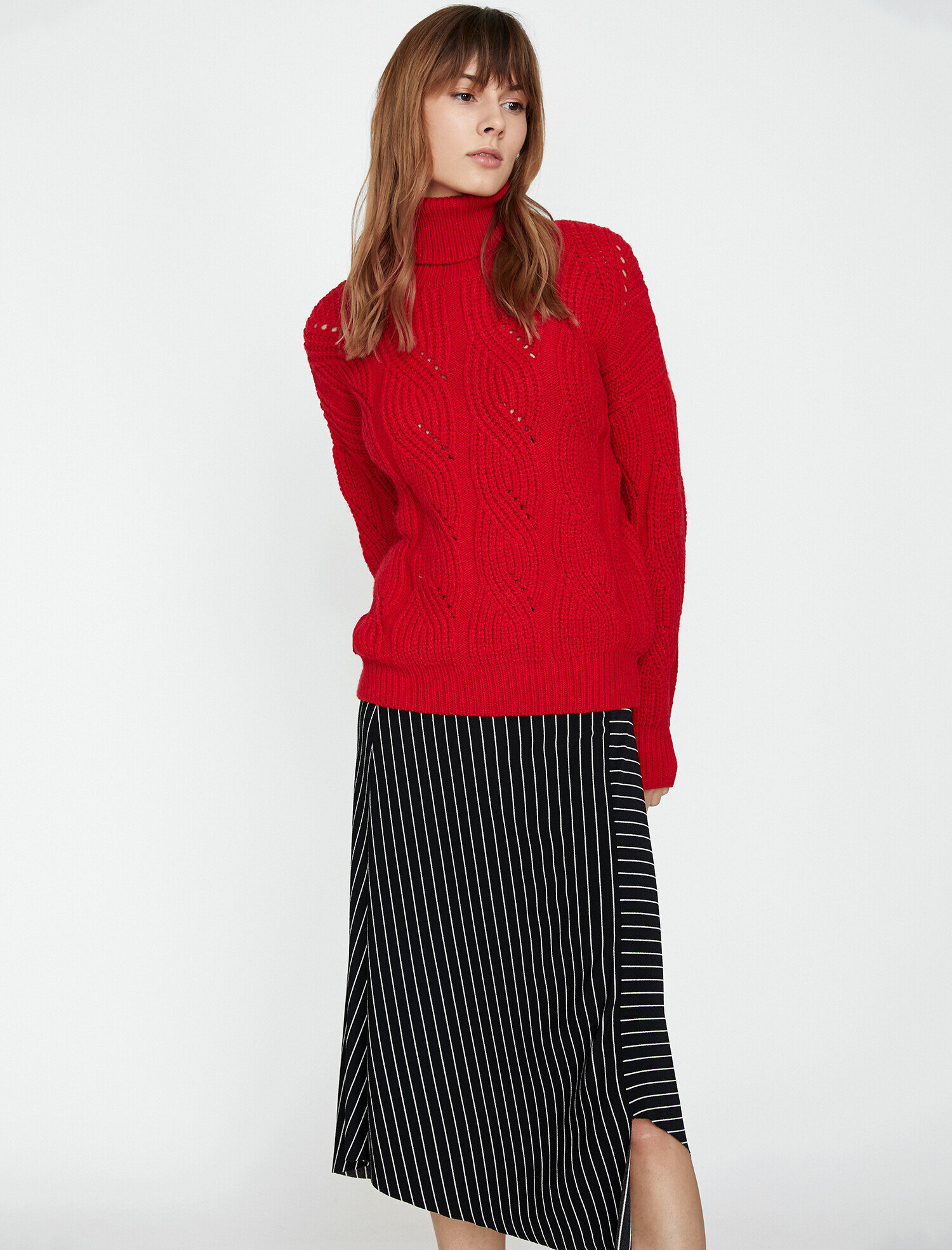   Boğazlı Triko Kazak