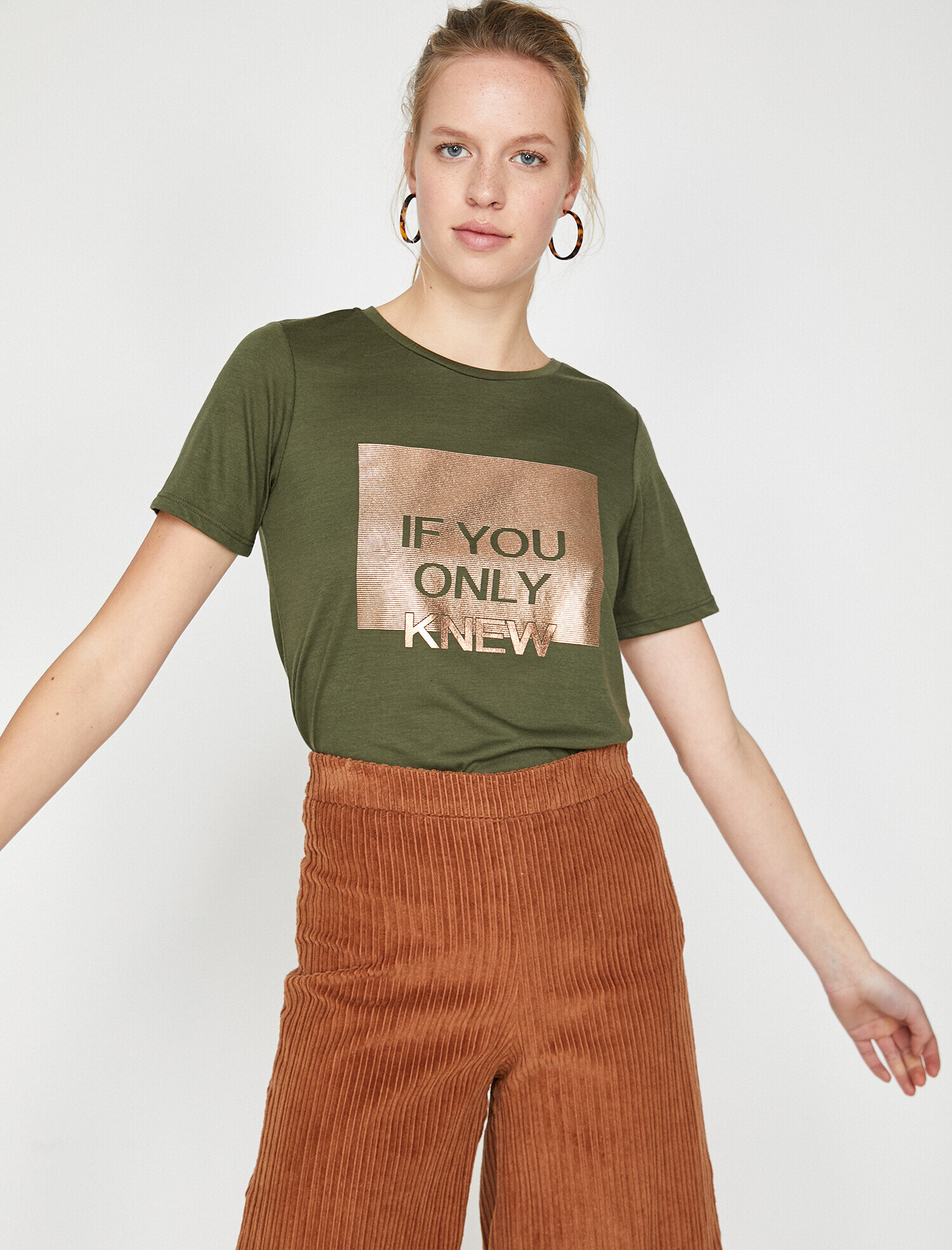   Yazılı Baskılı Tişört