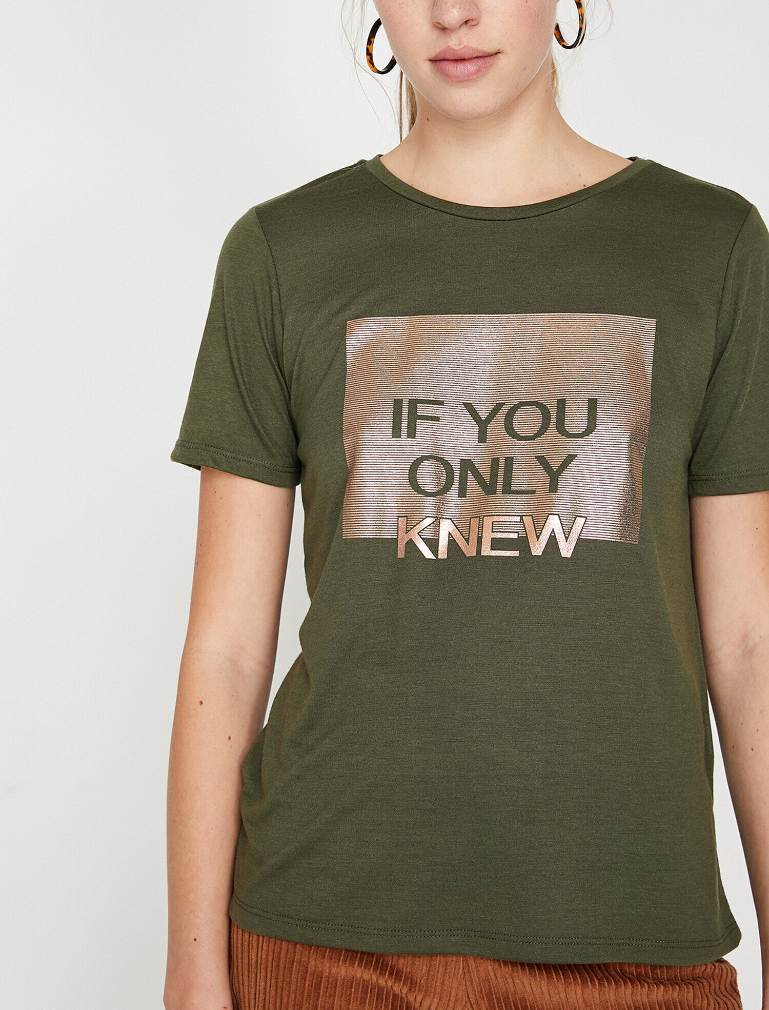   Yazılı Baskılı Tişört