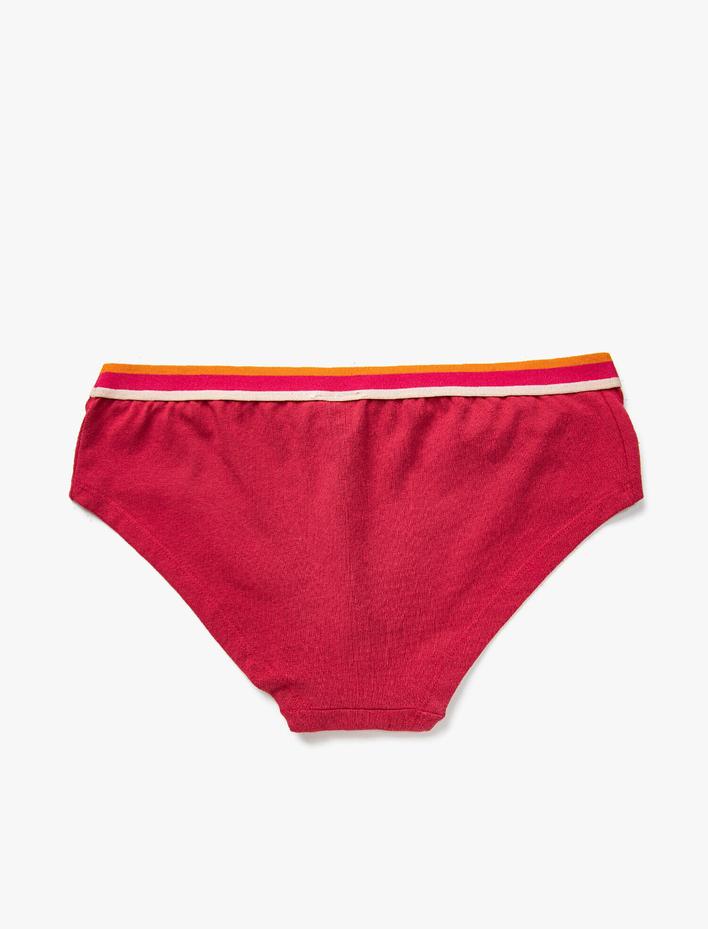  Pamuklu Baskılı Hipster Basic Külot