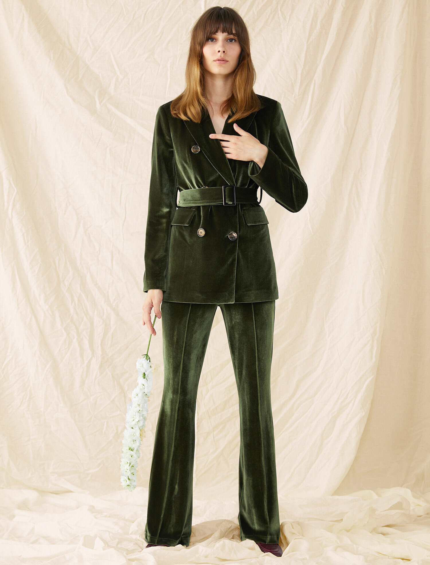   Kadife İspanyol Paça Pantolon