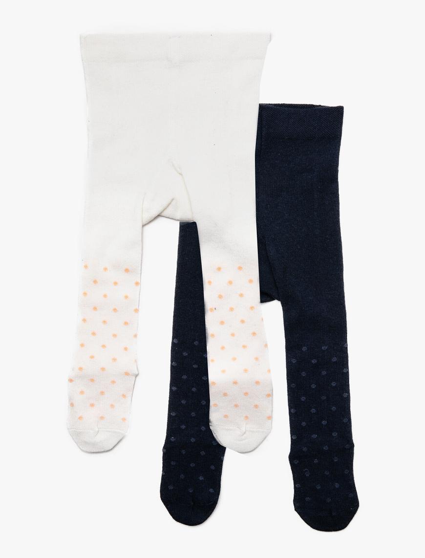  Kız Bebek Çoklu Desenli Külotlu Çorap 20 Den