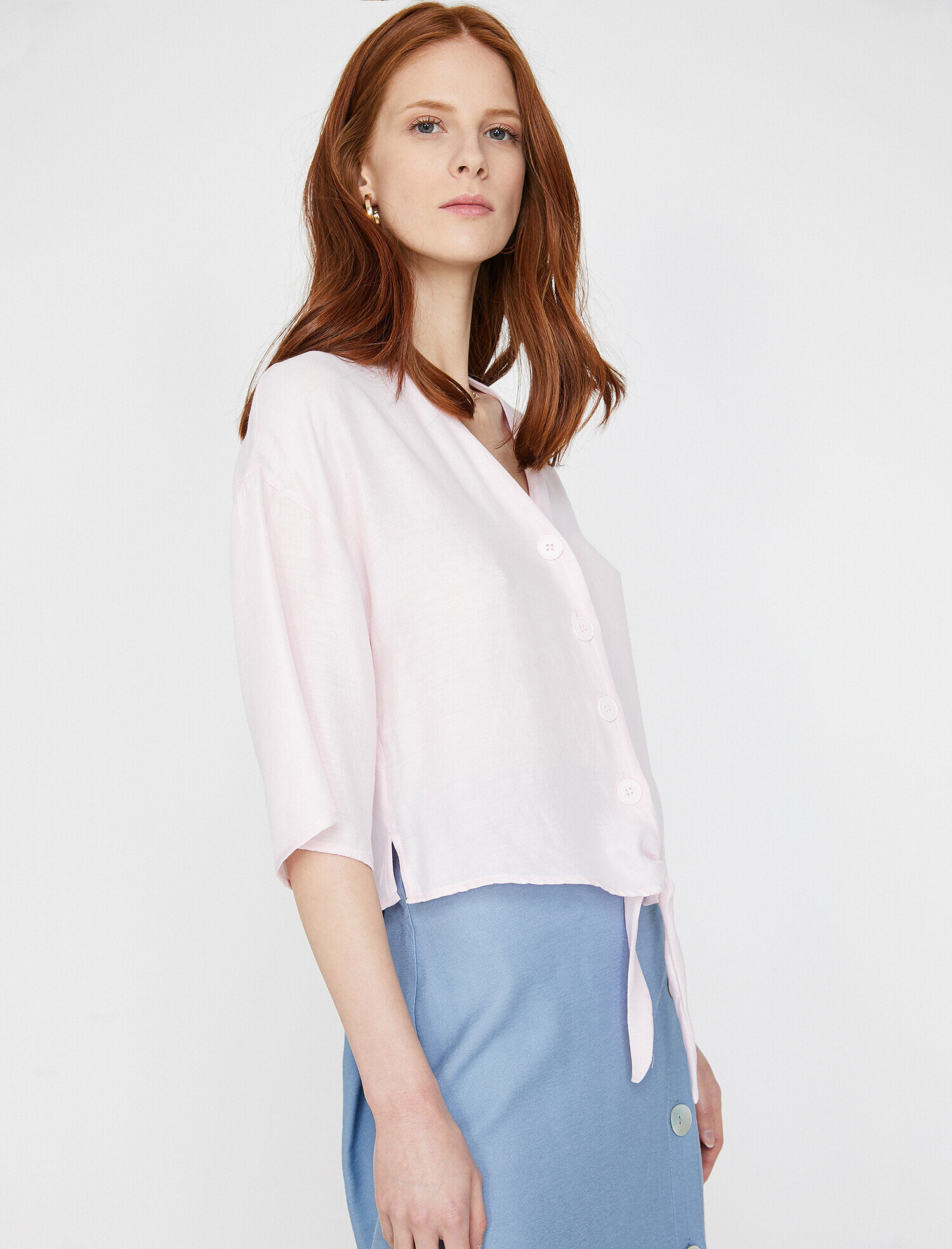   Beli Bağlamalı Gömlek