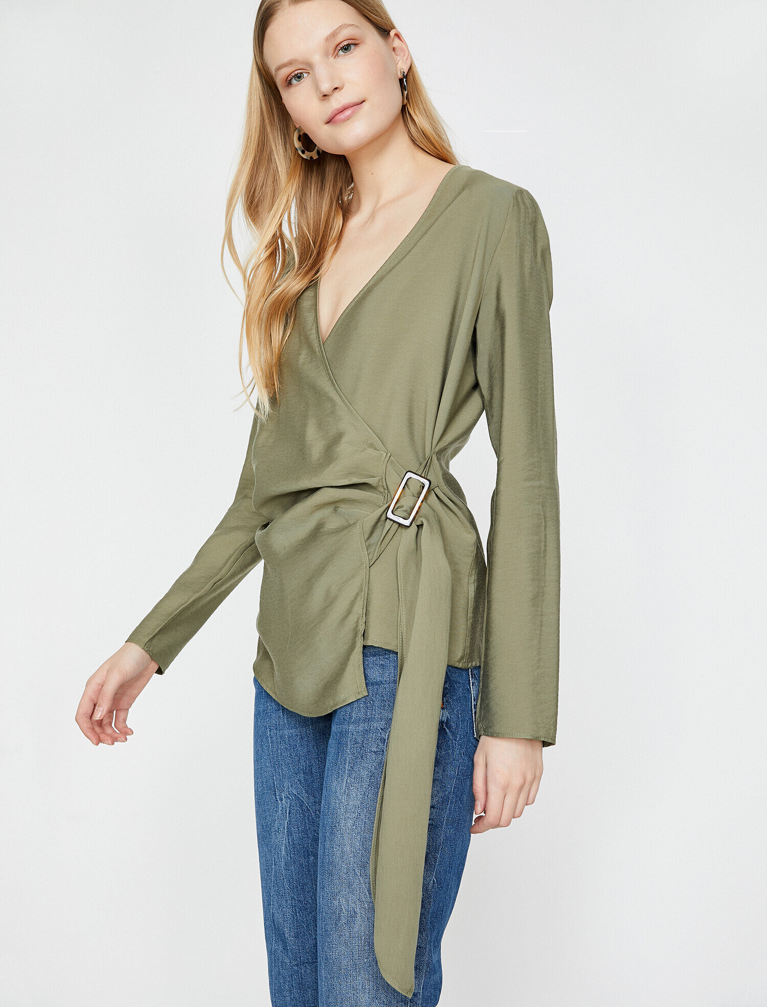   Beli Bağlamalı Bluz