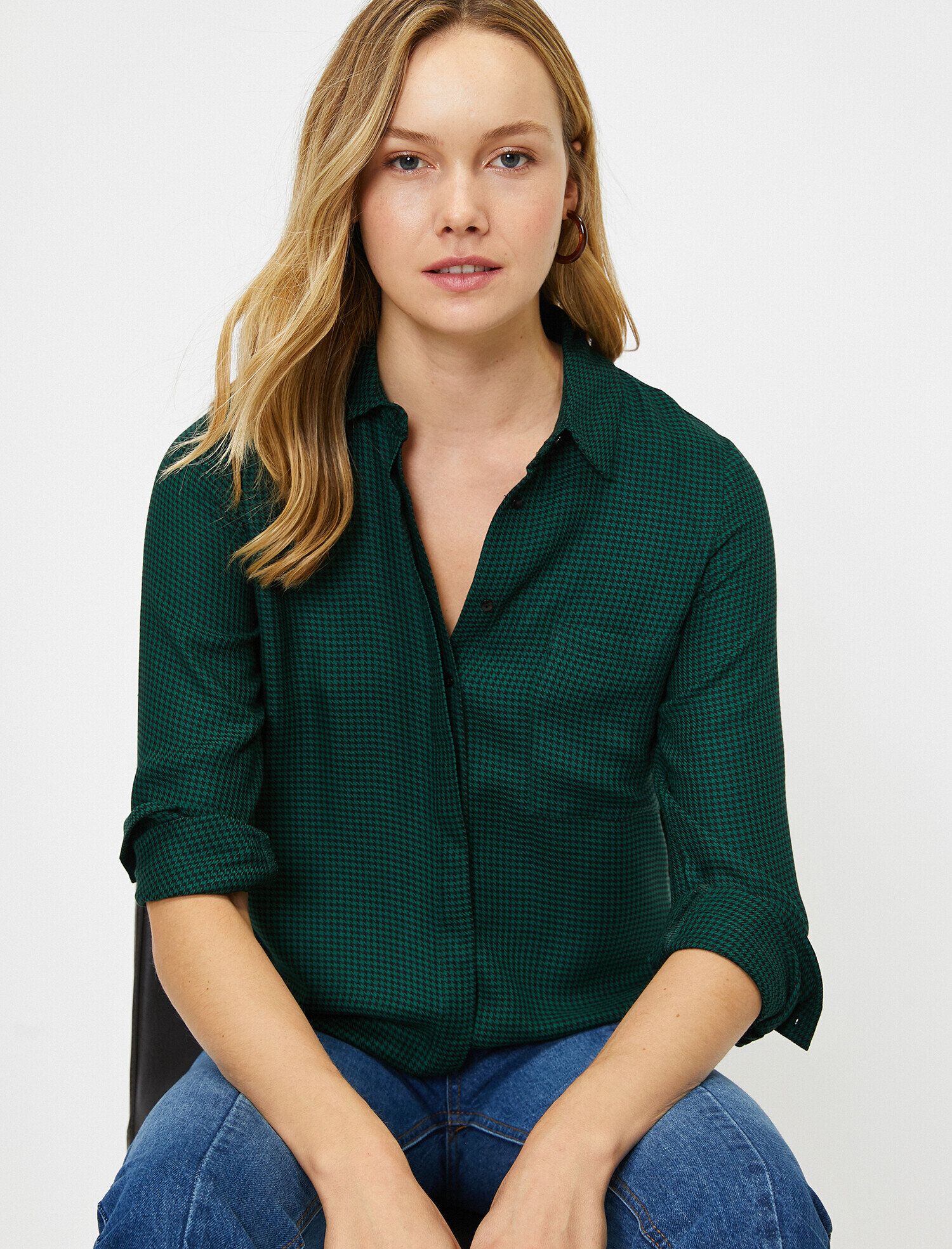   Cep Detaylı Gömlek