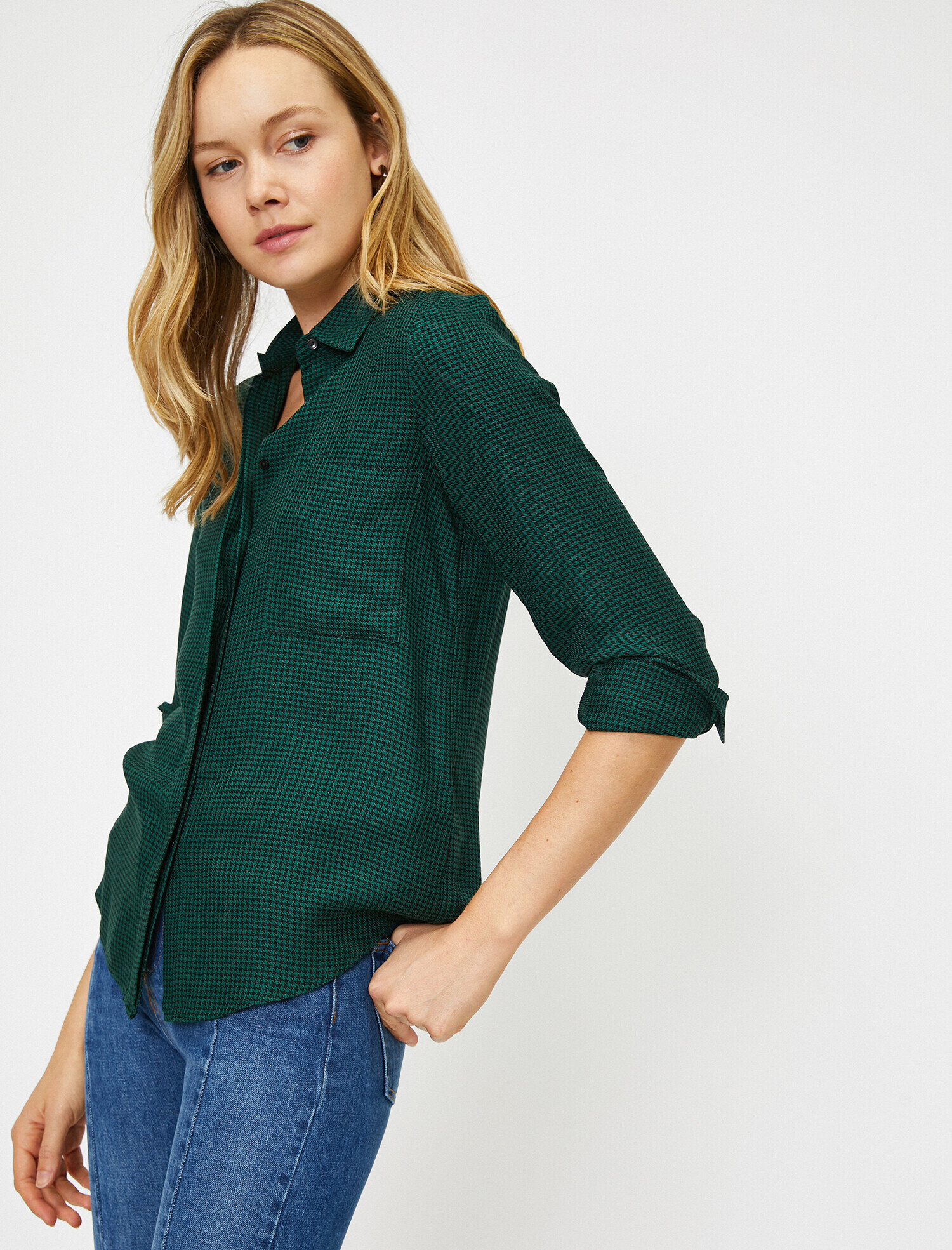   Cep Detaylı Gömlek