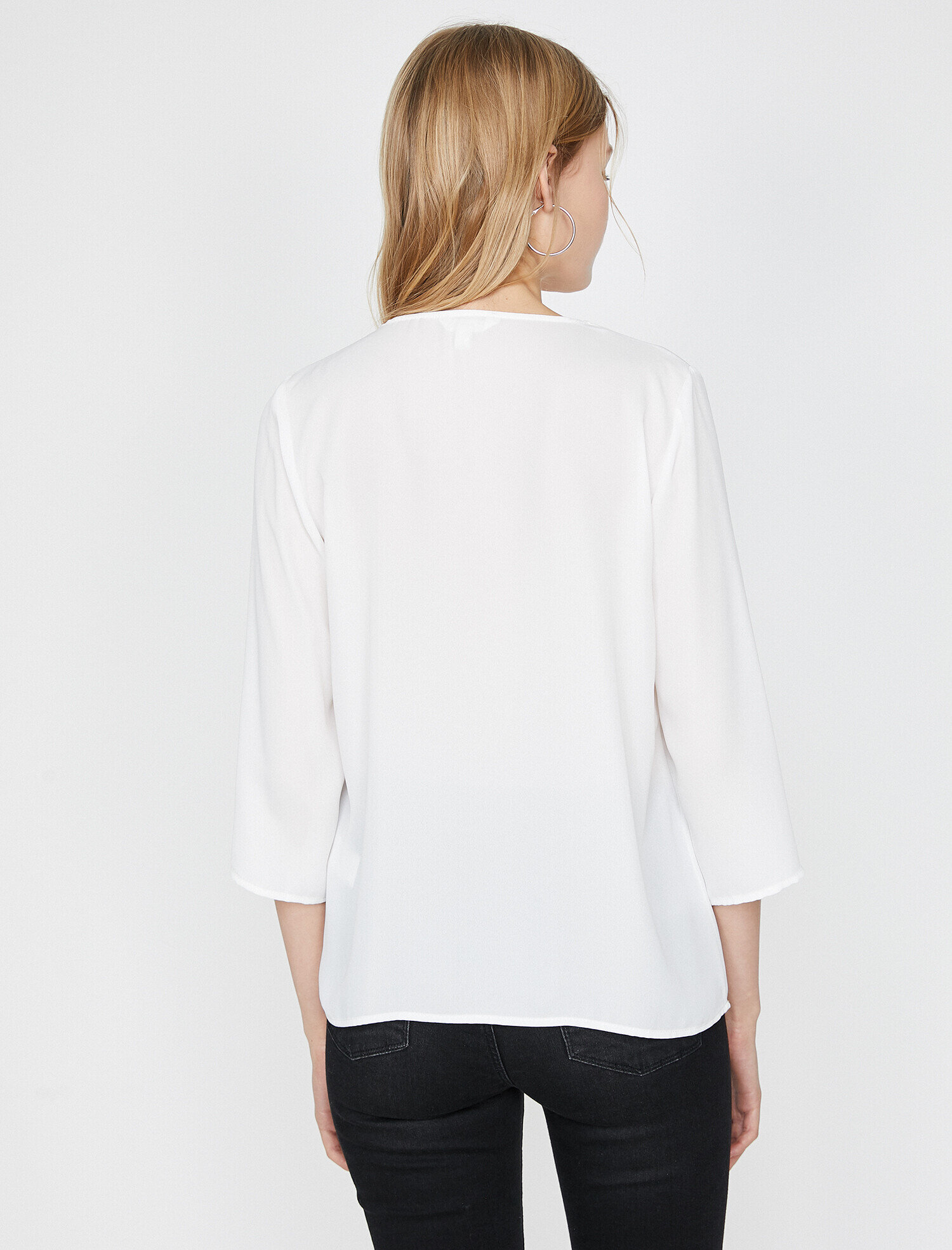   Fermuar Detaylı Bluz