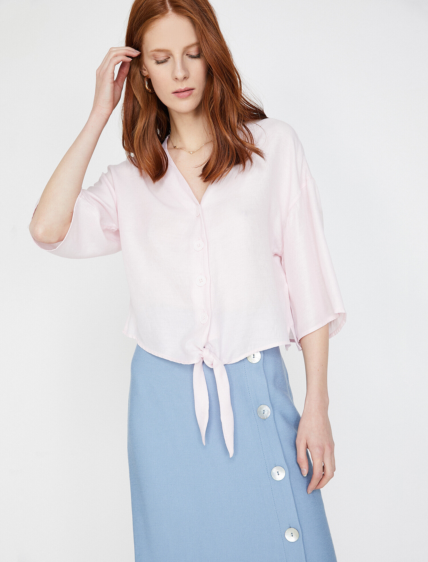   Beli Bağlamalı Gömlek