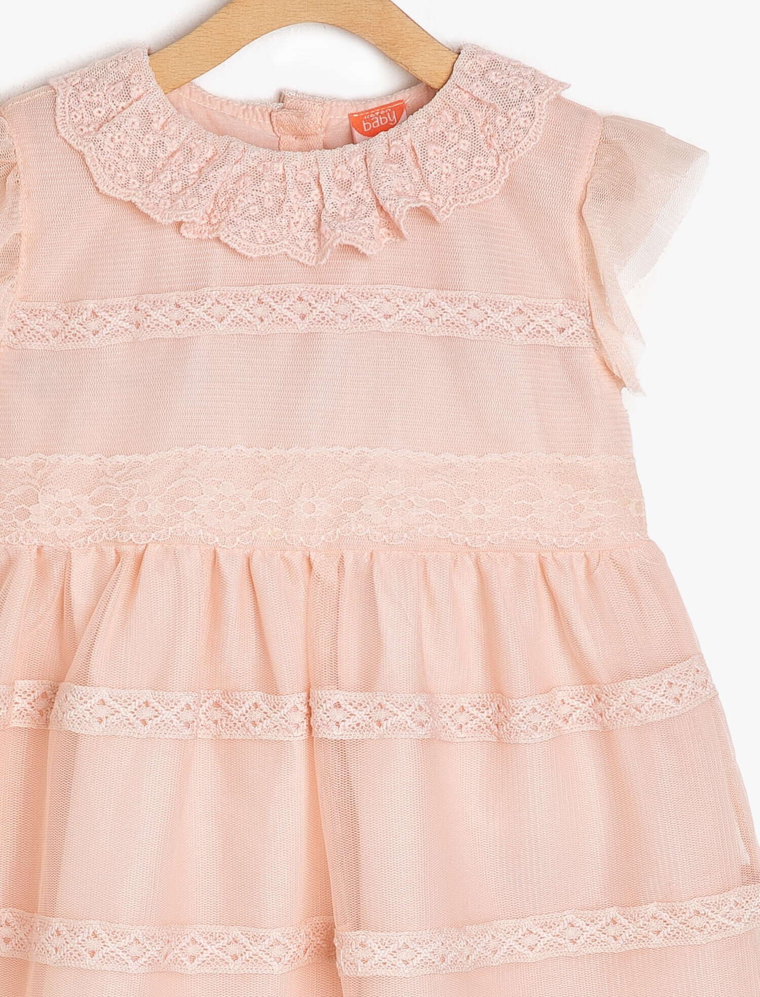  Kız Bebek Dantel Detaylı Elbise