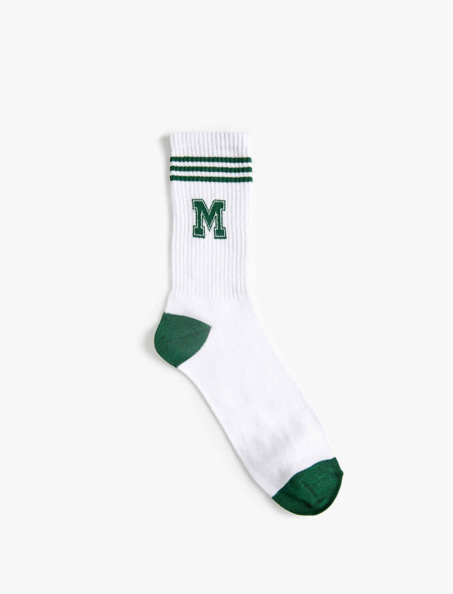  Erkek M Harf Baskılı Çorap