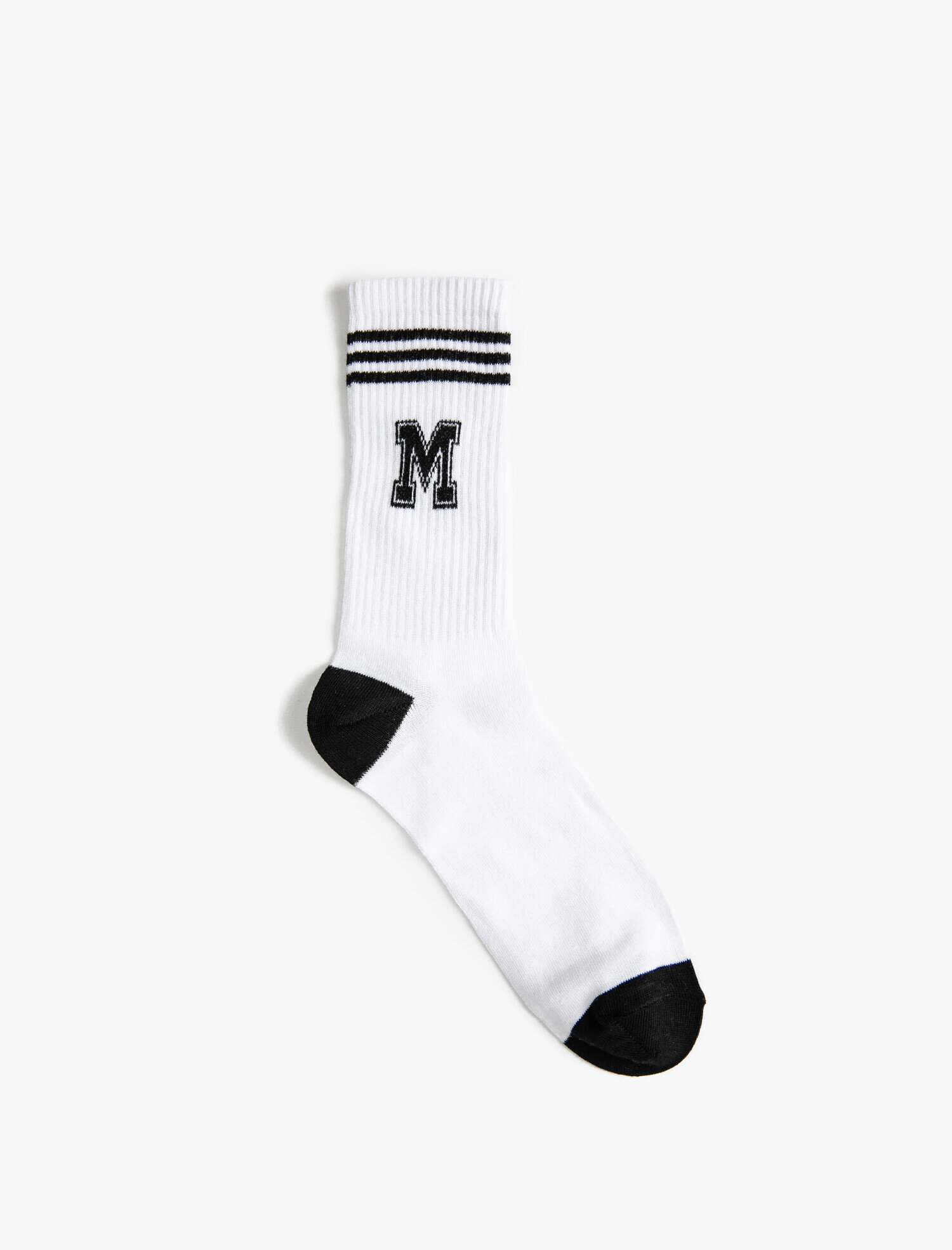  Erkek M Harf Baskılı Çorap