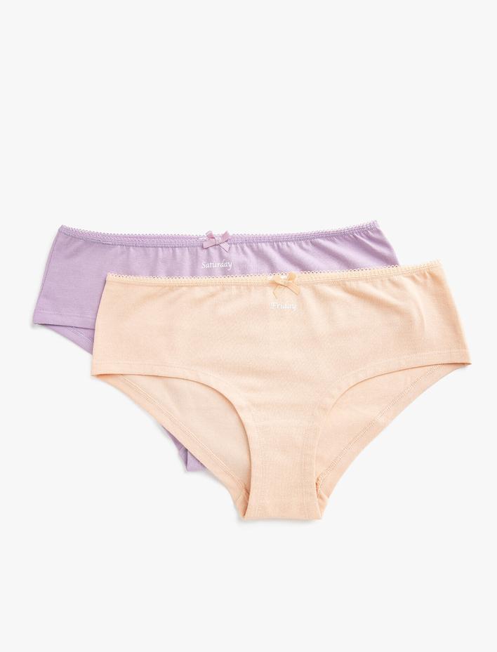  Pamuklu 2'li Paket Hipster Basic Külot