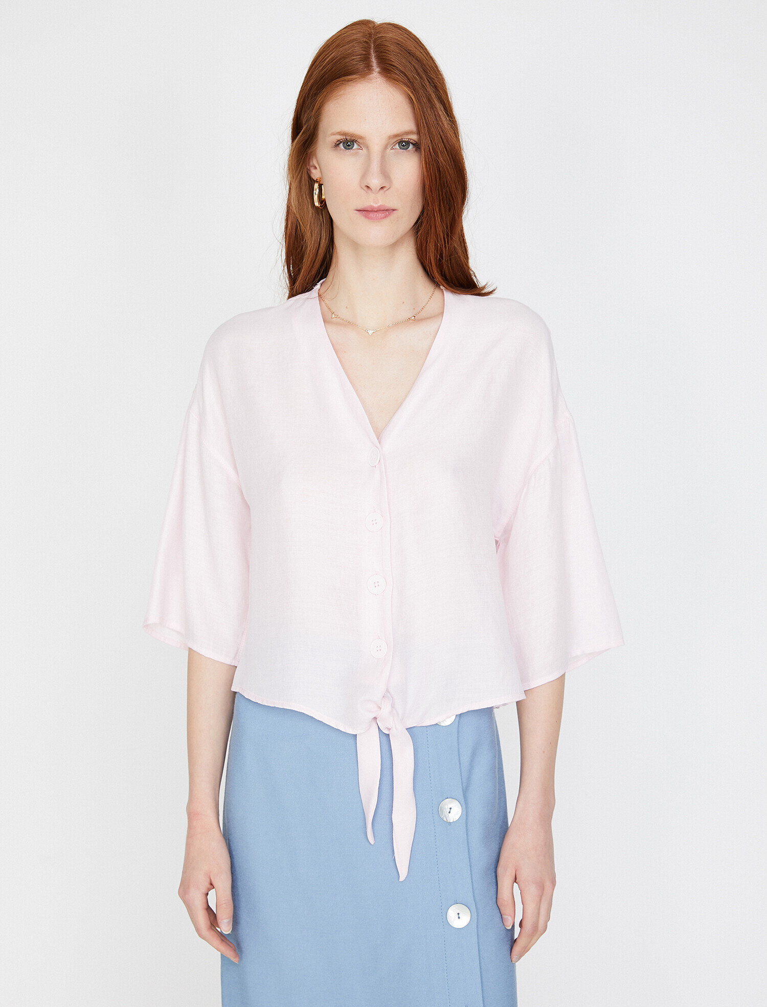   Beli Bağlamalı Gömlek