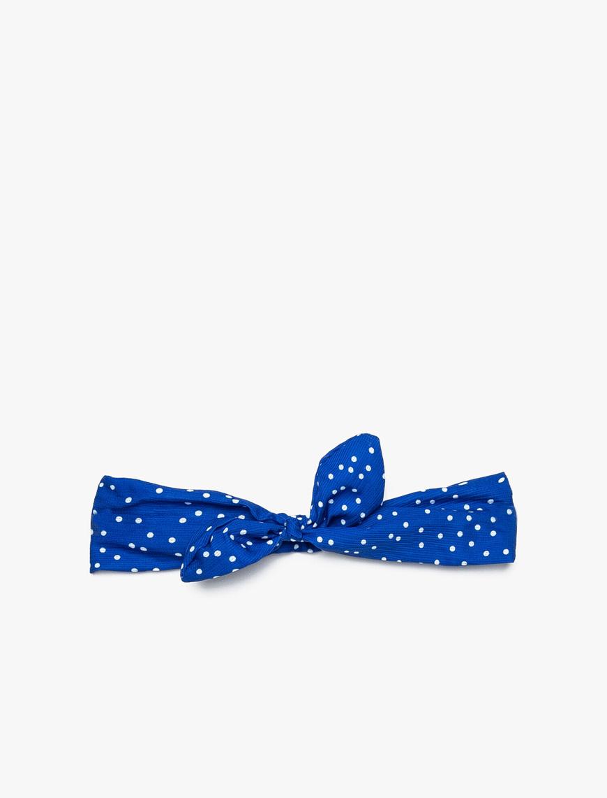  Kadın Puantiyeli Saç Bandı Bandana