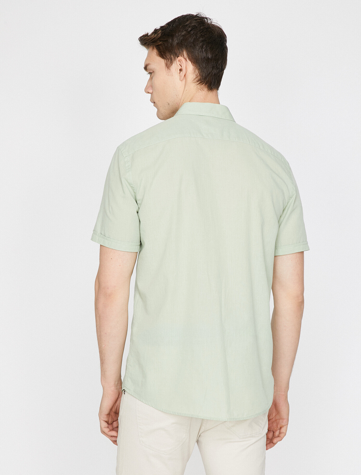   Slim Fit Kısa Kollu Casual Gömlek