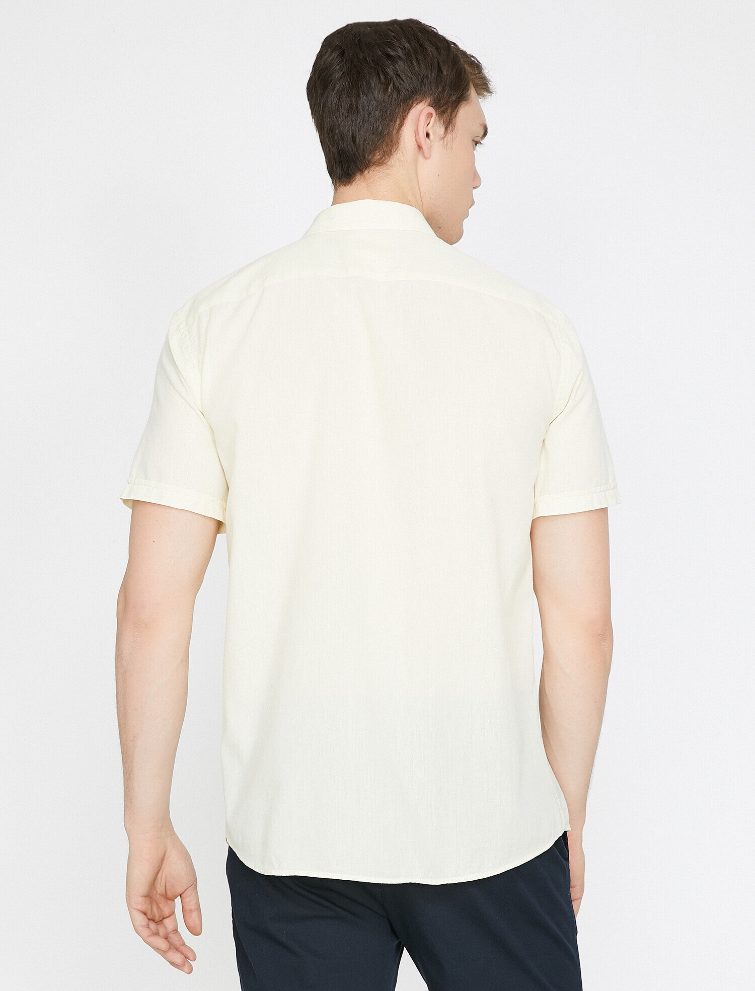   Slim Fit Kısa Kollu Casual Gömlek