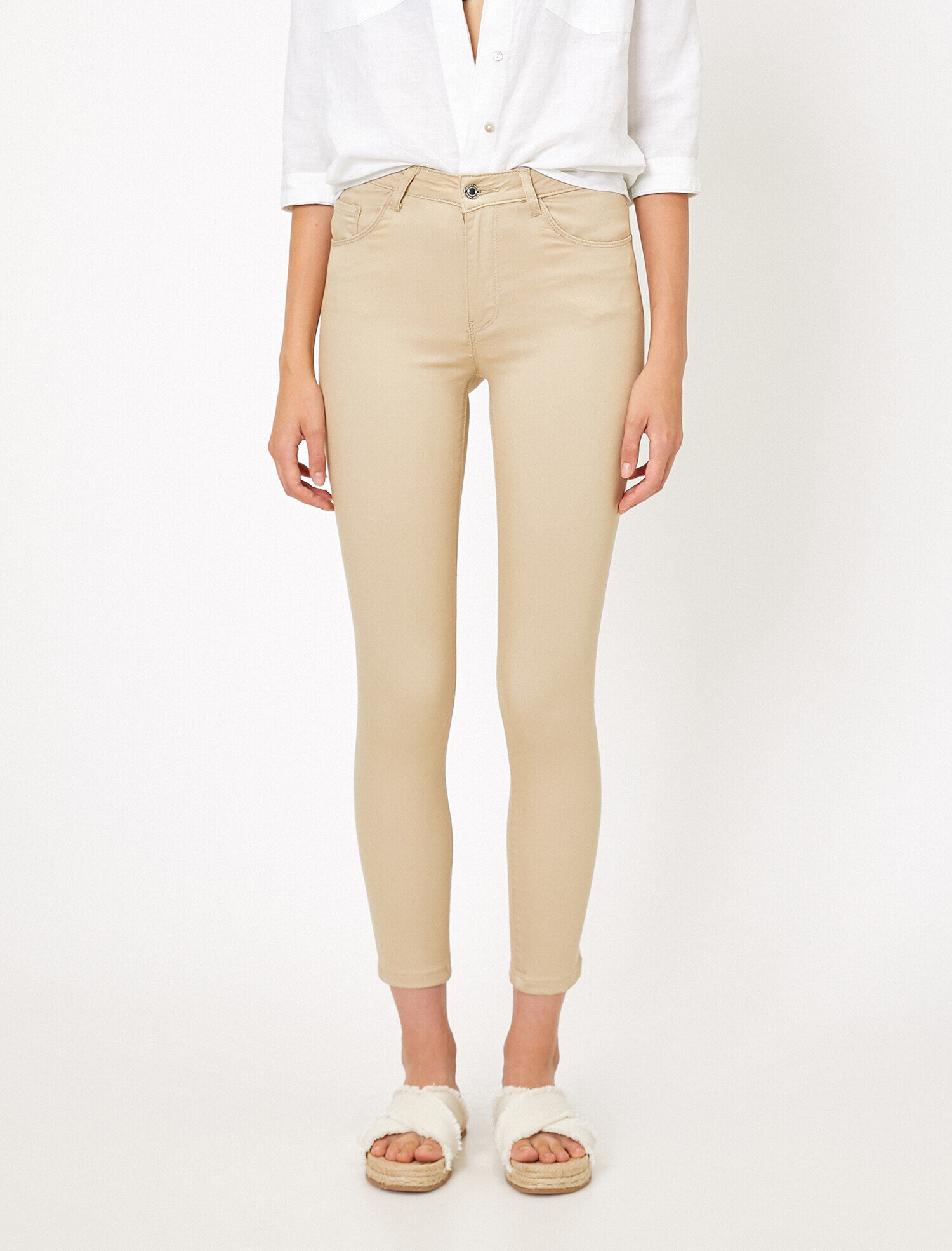   Kuş Gözü Detaylı Pantolon