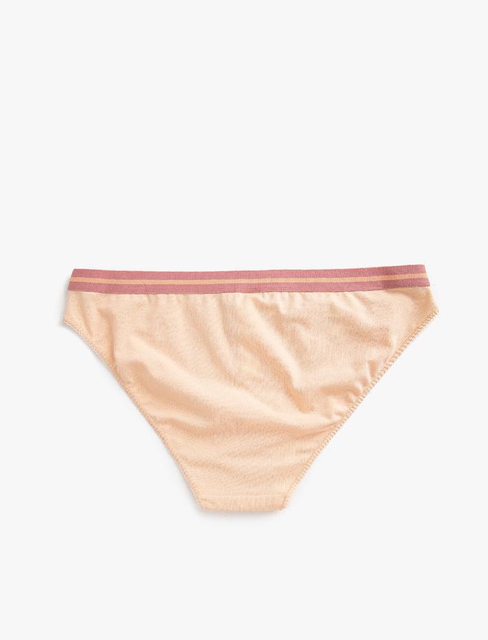  Pamuklu Baskılı Brief Basic Külot