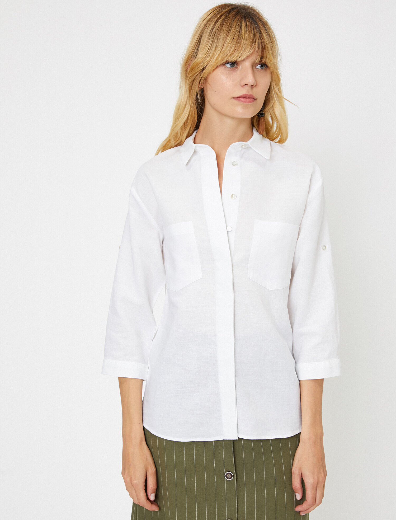   Cep Detaylı Gömlek