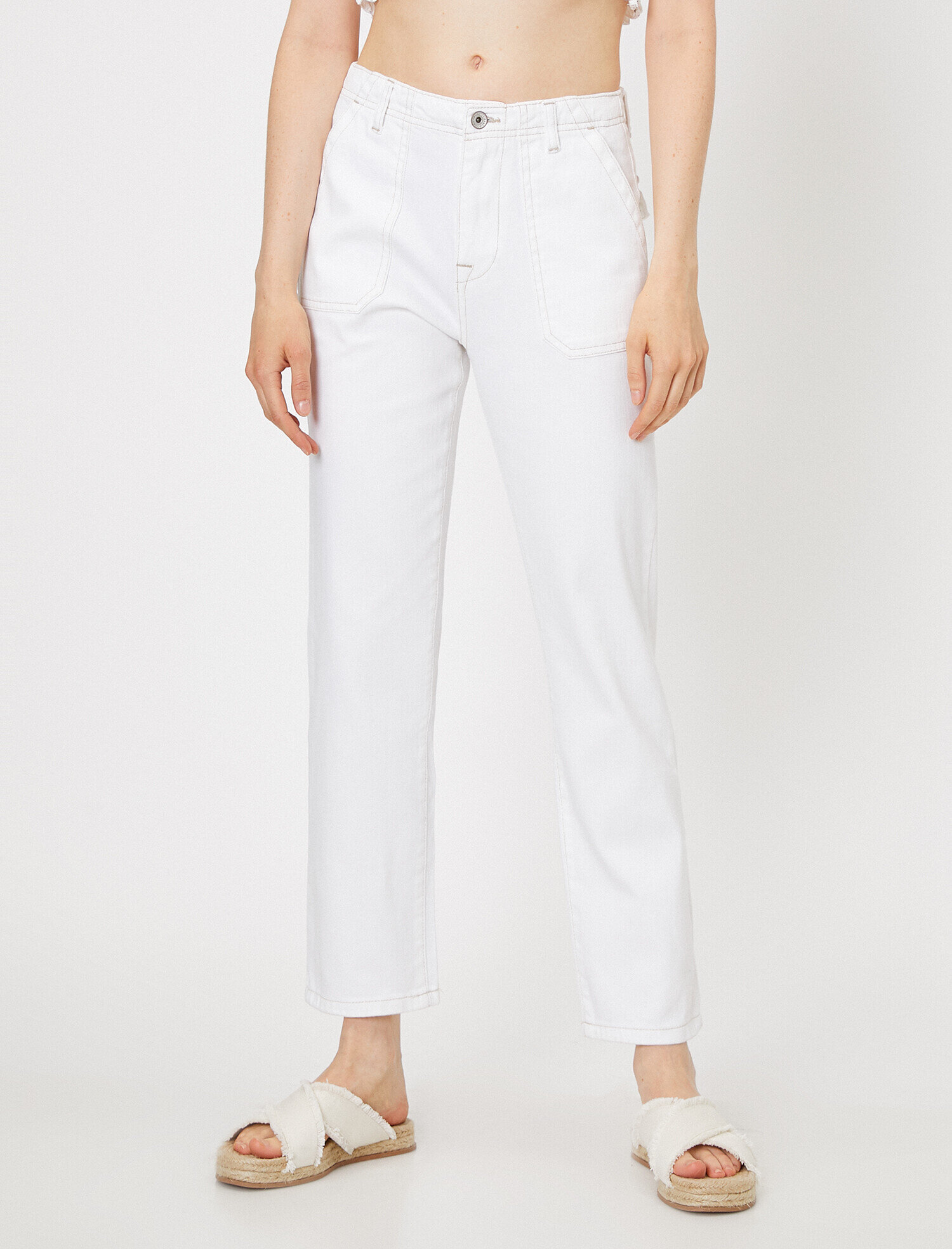   Düz Paça Kot Pantolon