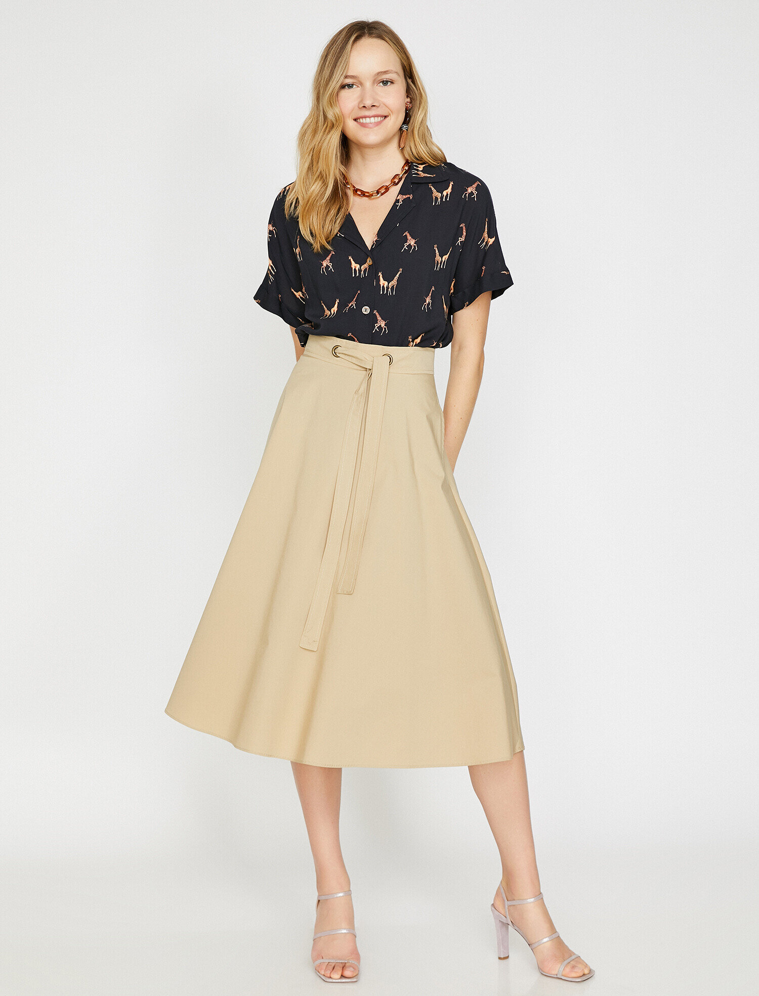   Skirtly Yours Styled by Melis Ağazat - Beli Bağlamalı Etek