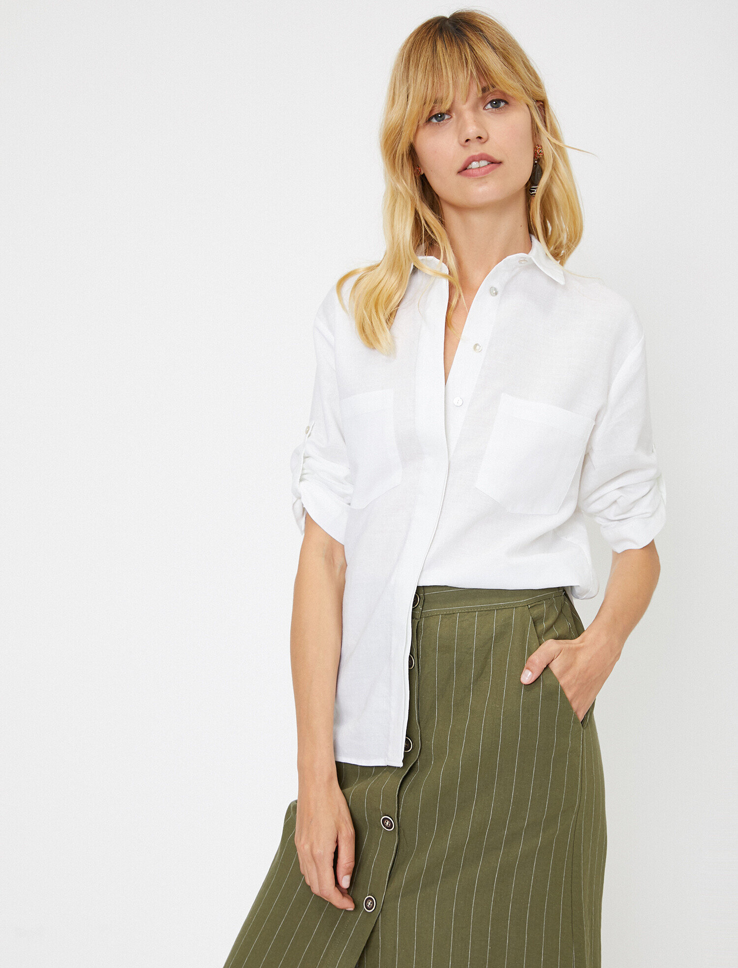   Cep Detaylı Gömlek