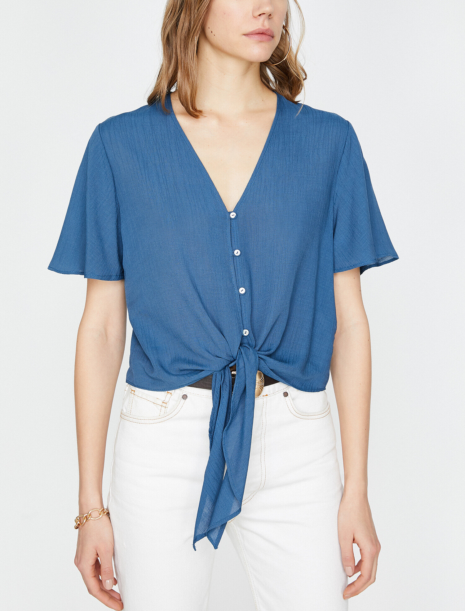   Beli Bağlamalı Gömlek