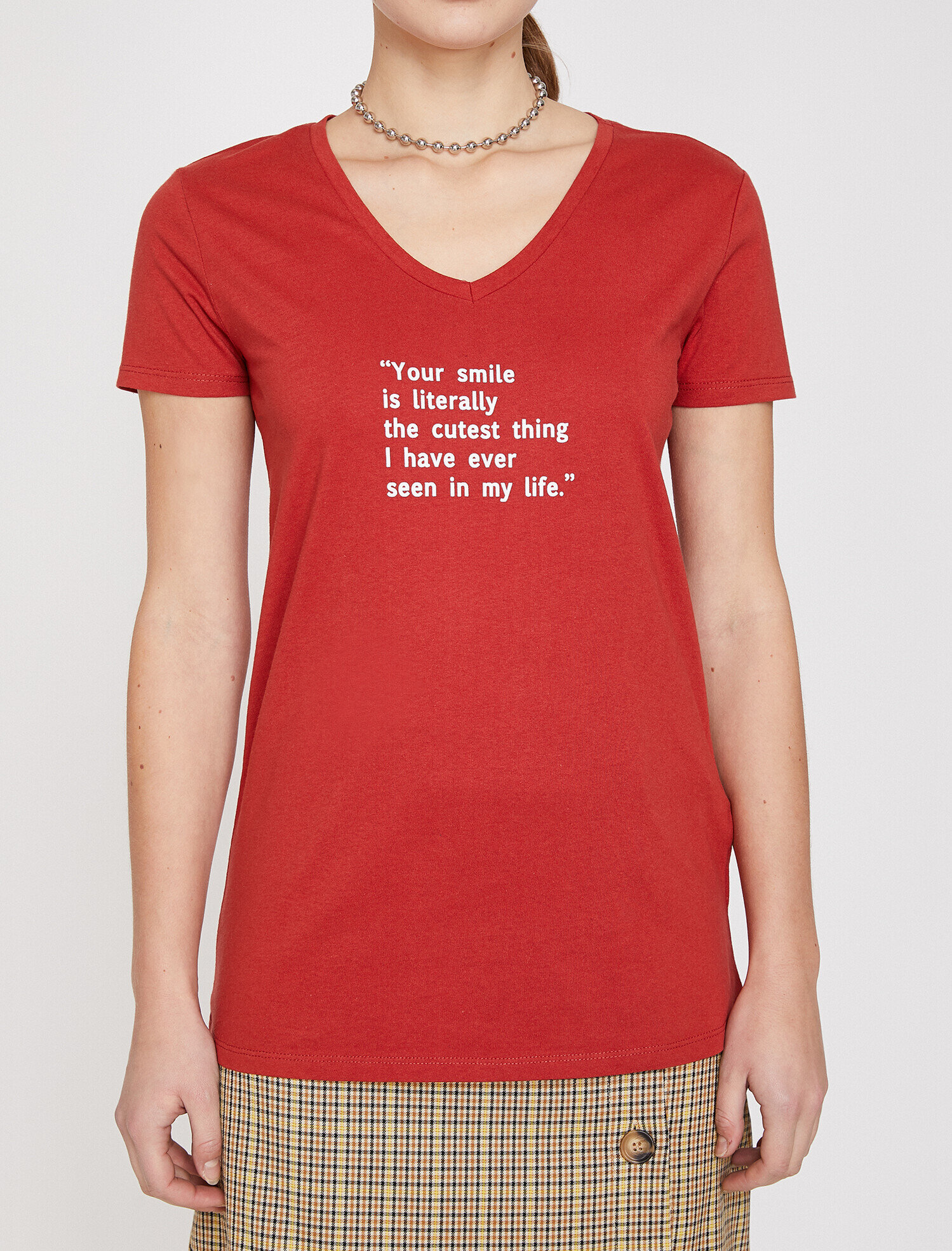   Yazılı Baskılı Tişört