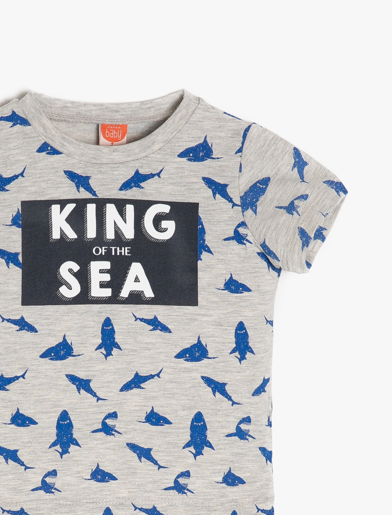  Erkek Bebek Baskılı Tişört Kısa Kollu