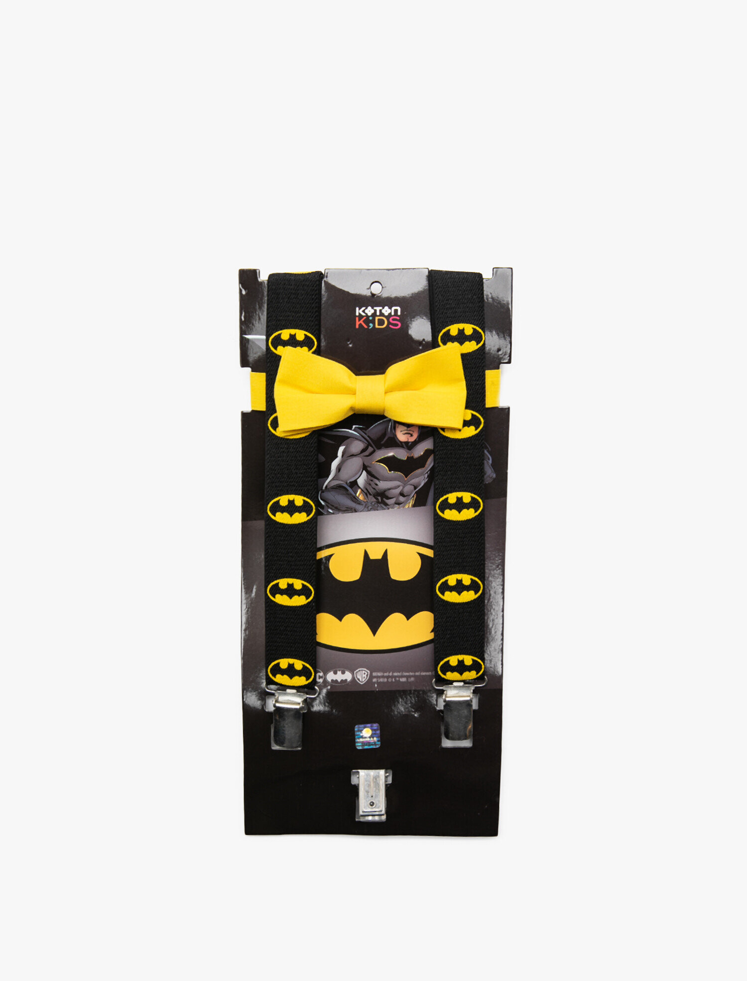  Erkek Çocuk Batman Baskılı Kemer Papyon Seti
