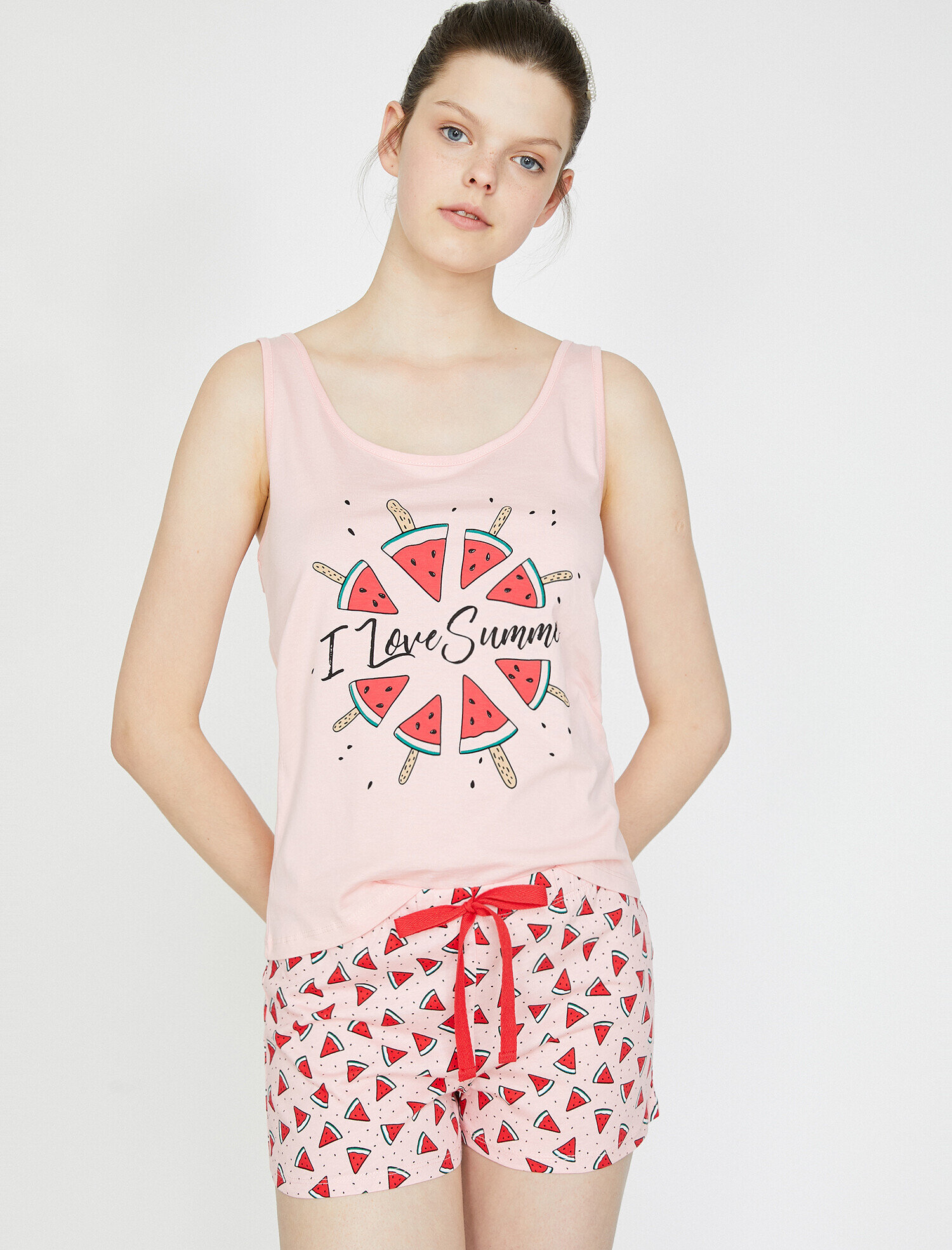   Baskılı Pijama Takımı