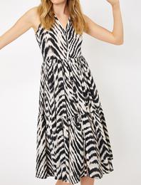 Zebra Desenli Elbise