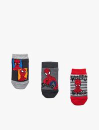 Spiderman Lisanslı Baskılı Çoklu Çorap