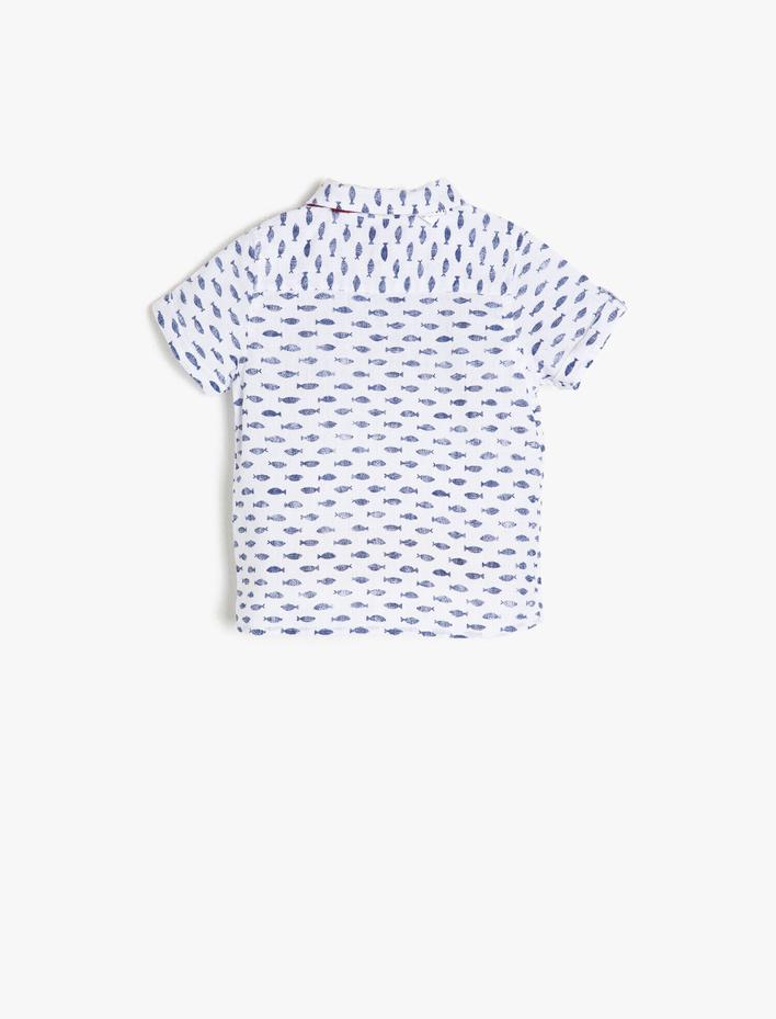 Erkek Bebek Desenli Gömlek