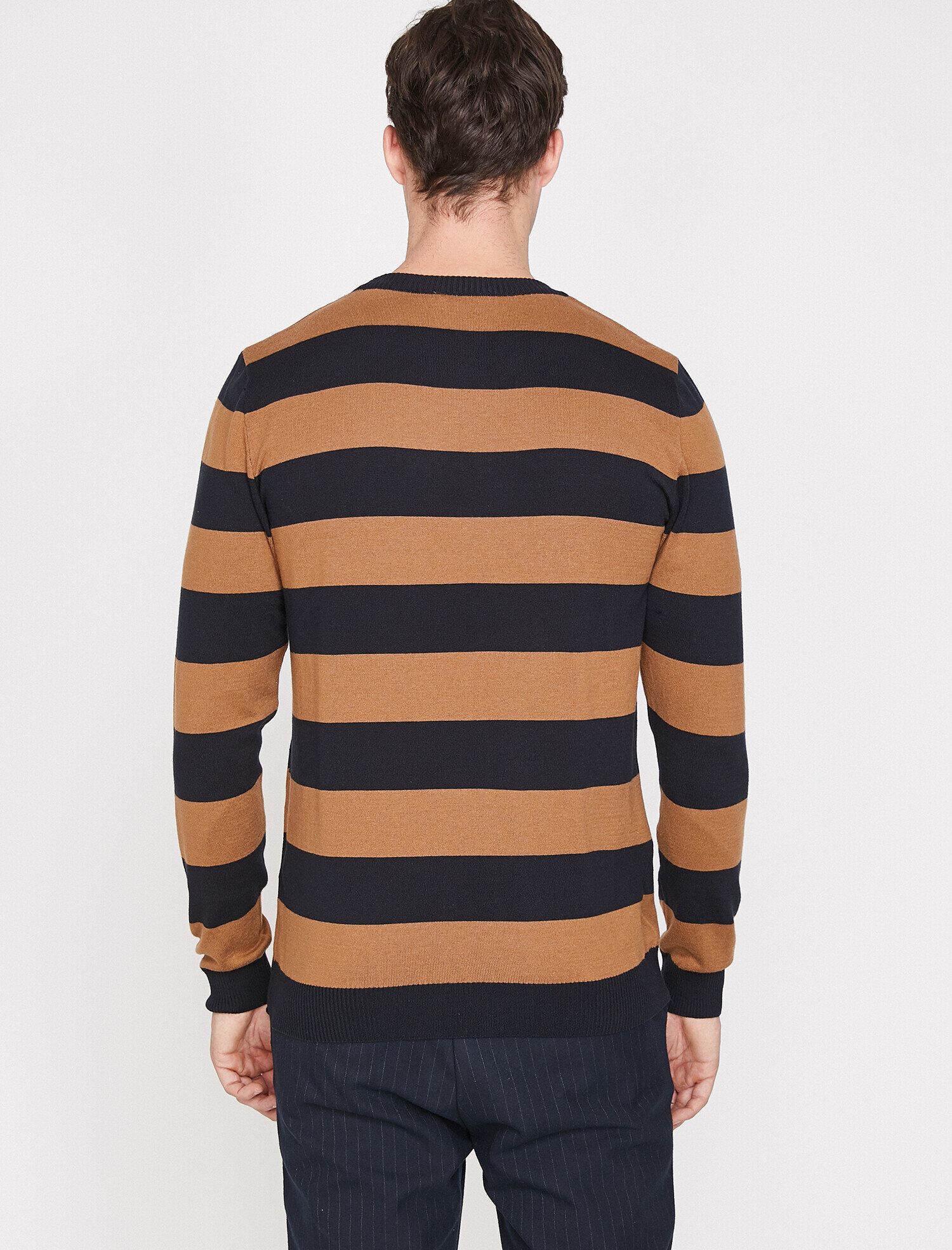   Çizgili Triko Kazak