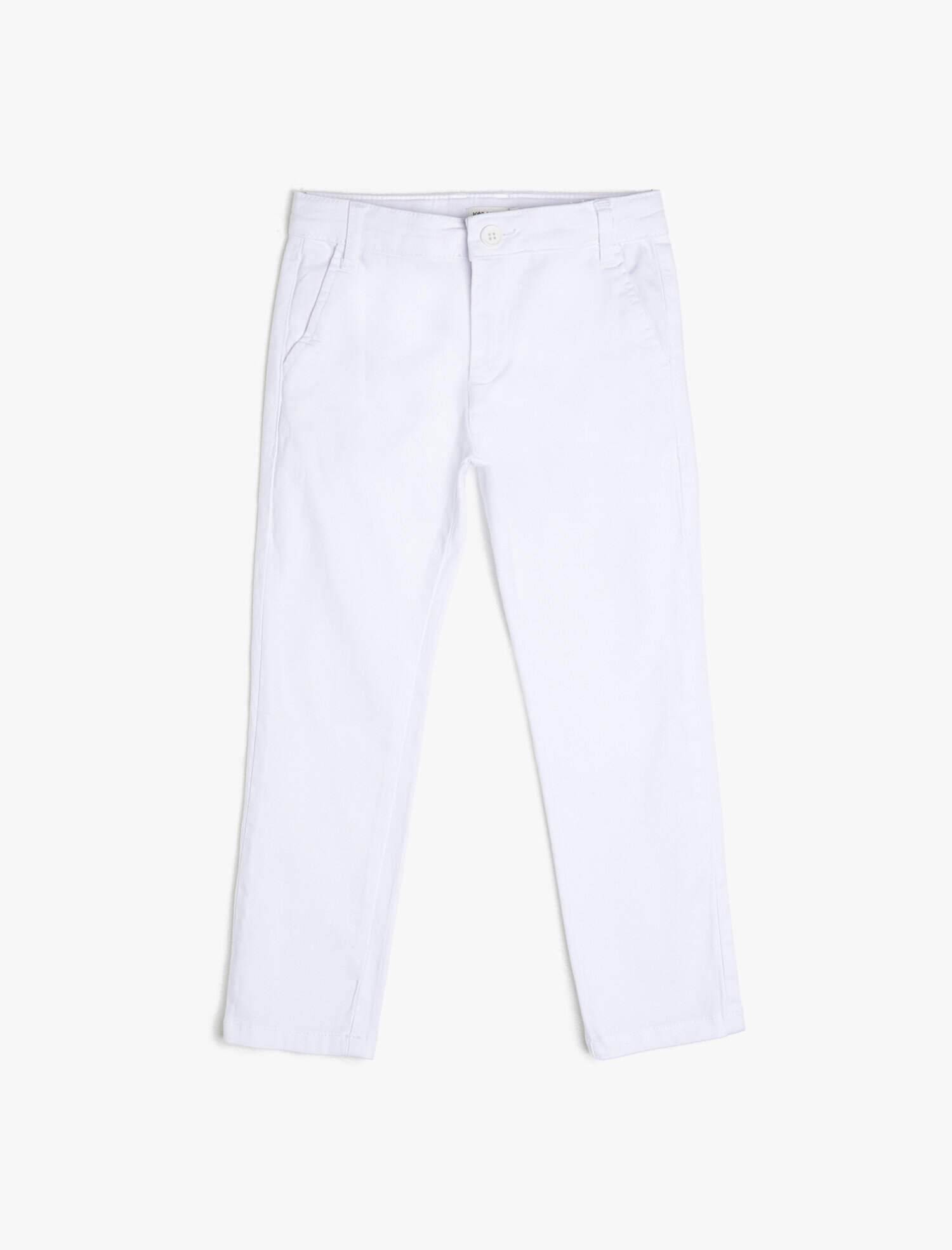  Erkek Çocuk Chino Basic Pantolon Pamuklu Cepli