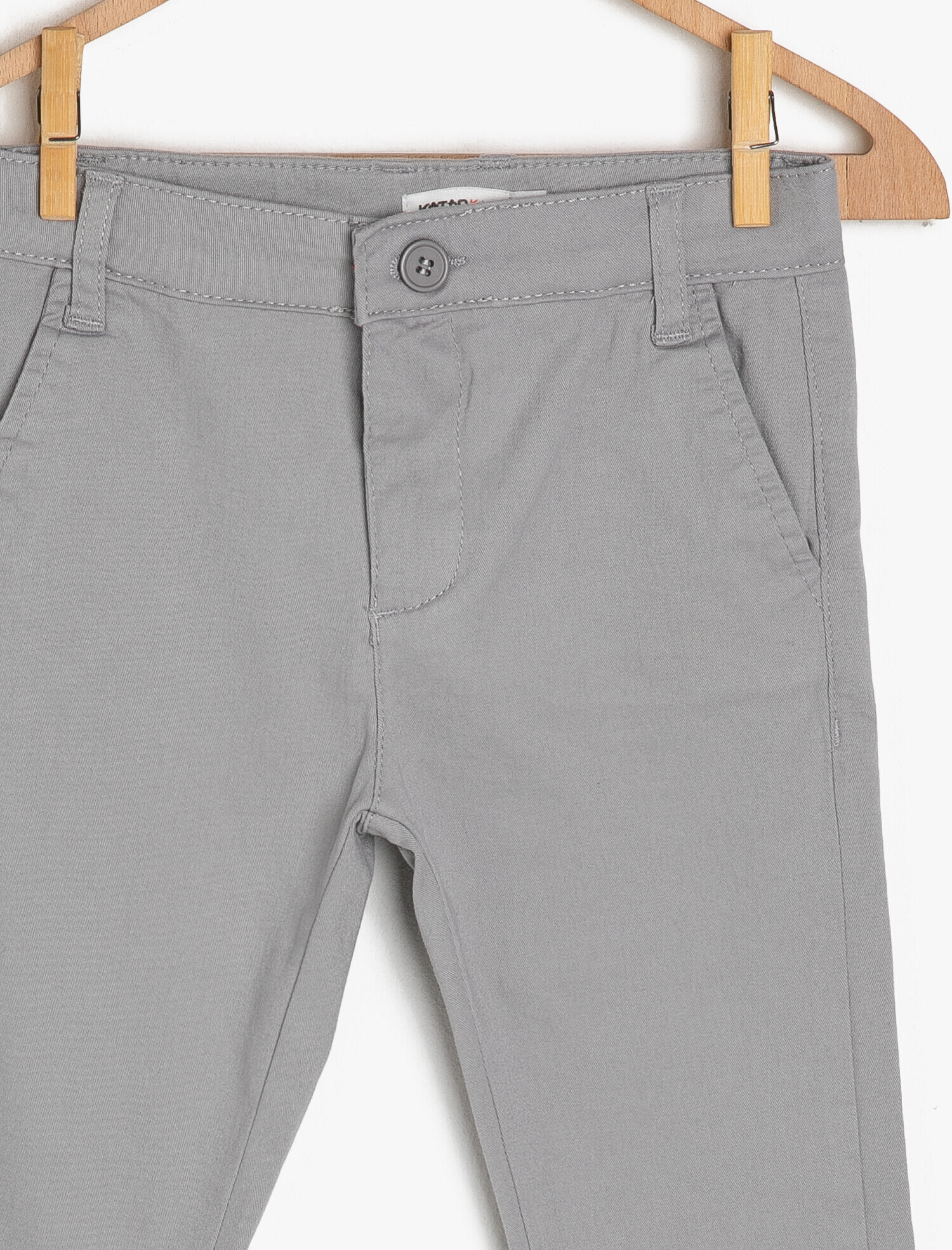  Erkek Çocuk Chino Basic Pantolon Pamuklu Cepli