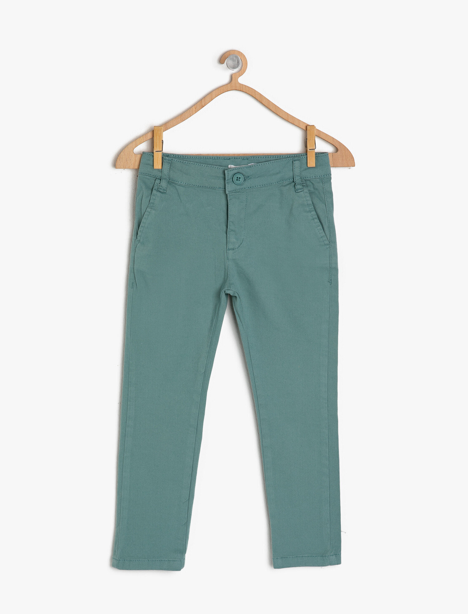  Erkek Çocuk Chino Basic Pantolon Pamuklu Cepli