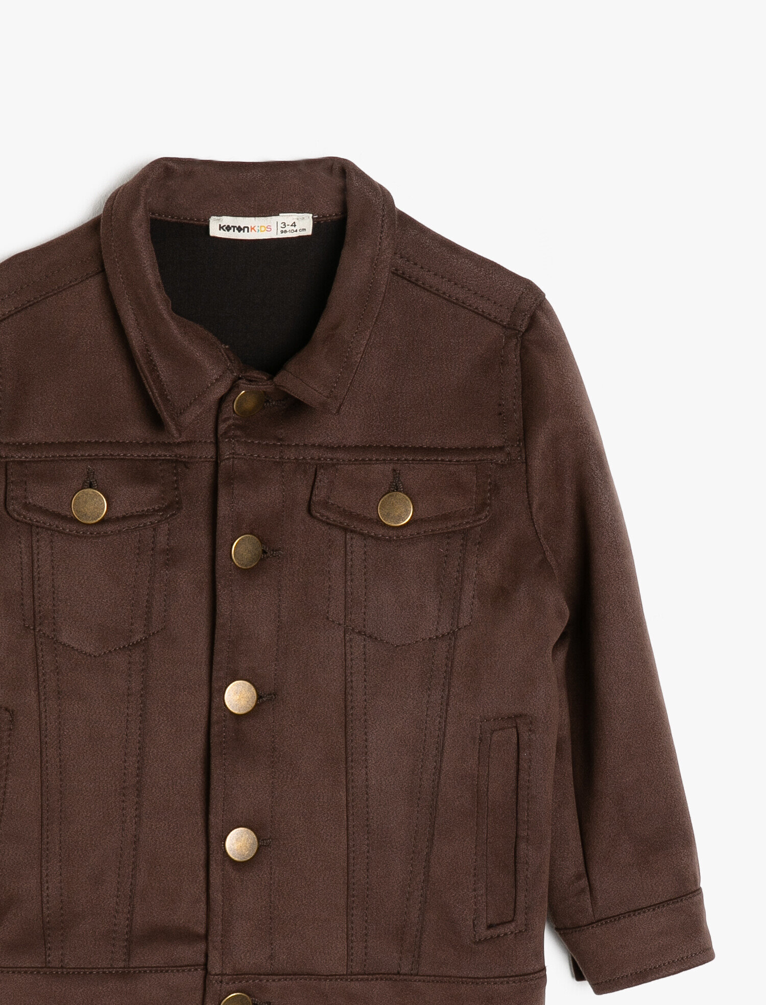  Erkek Çocuk Süet Görünümlü Ceket