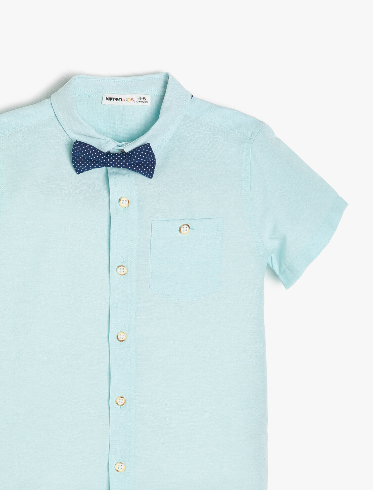  Erkek Çocuk Desenli Gömlek Cep Detaylı