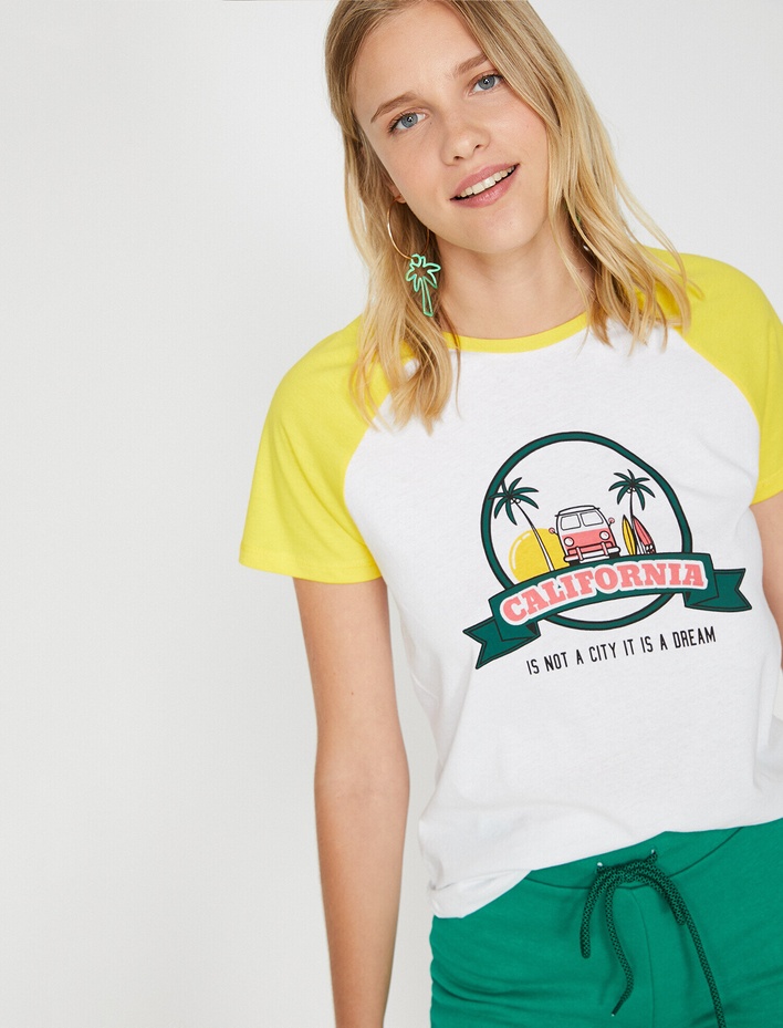  Yazılı Baskılı Tişört