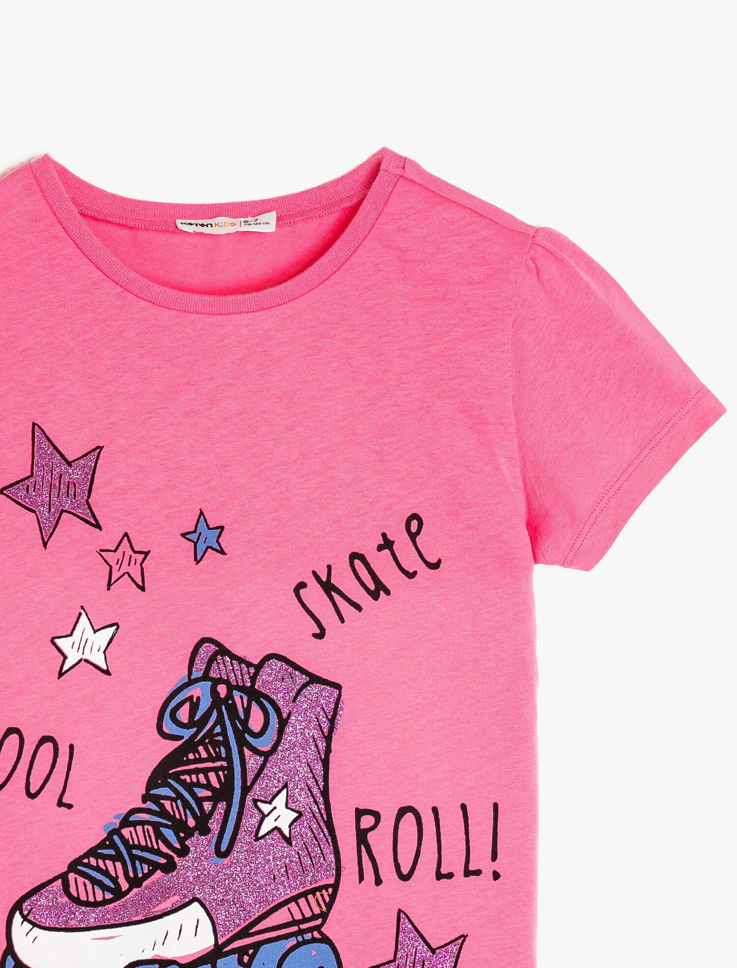  Kız Çocuk Baskılı Tişört Kısa Kollu