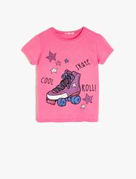 Baskılı Tişört Kısa Kollu