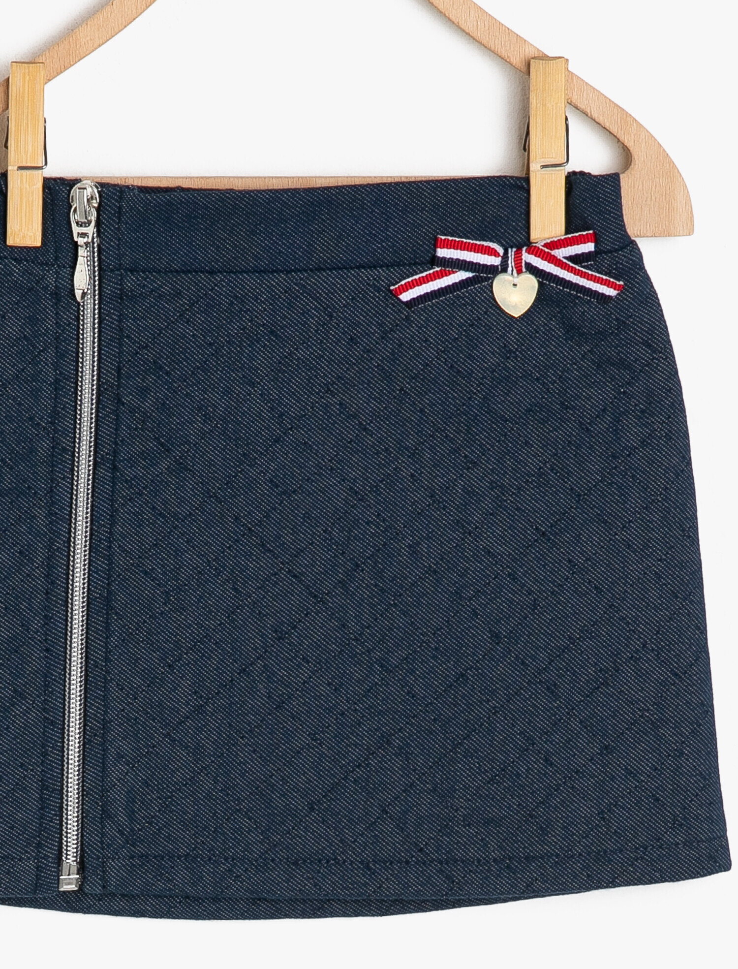  Kız Bebek Fermuar Detaylı Etek