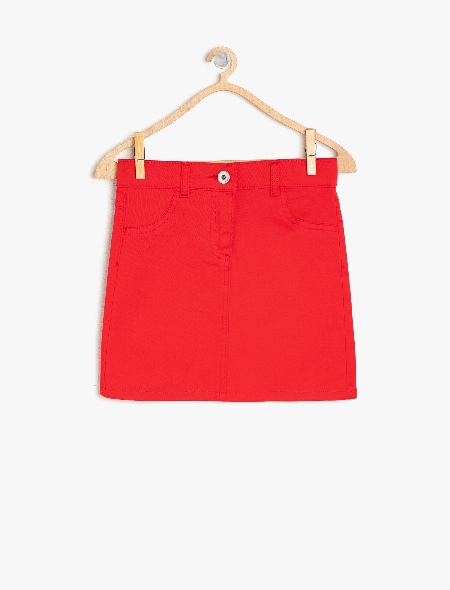  Kız Çocuk Cep Detaylı Etek