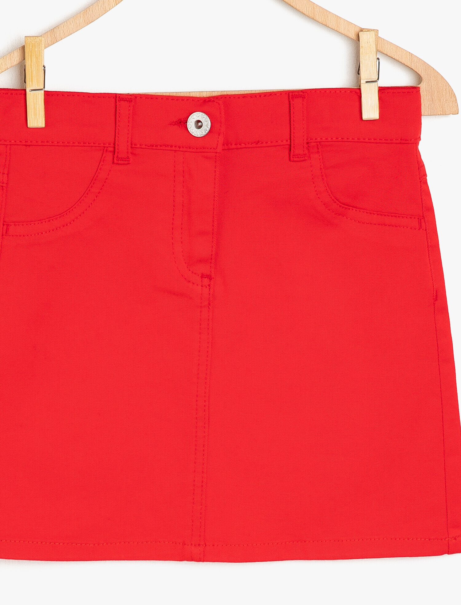  Kız Çocuk Cep Detaylı Etek