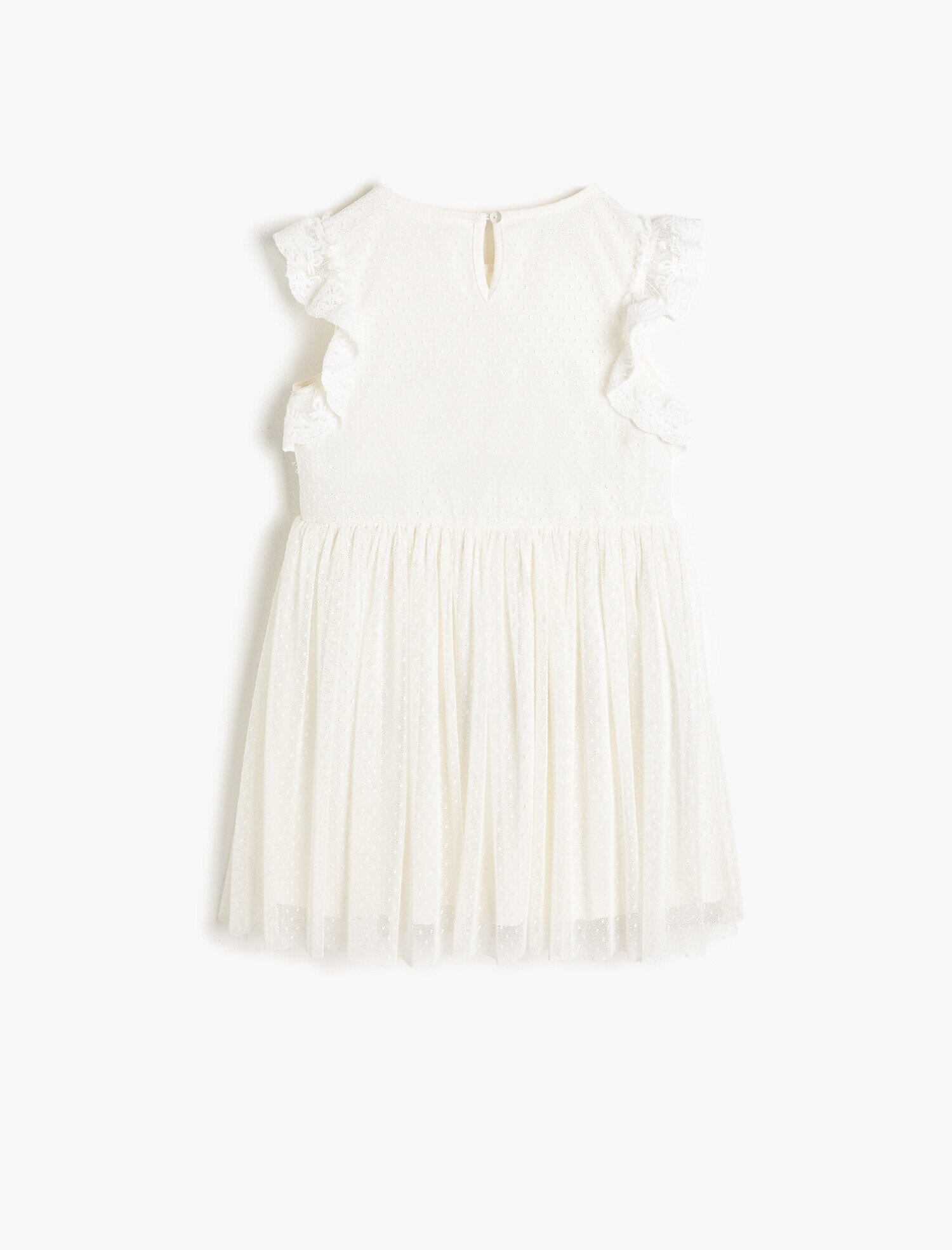  Kız Çocuk Dantel Detaylı Elbise