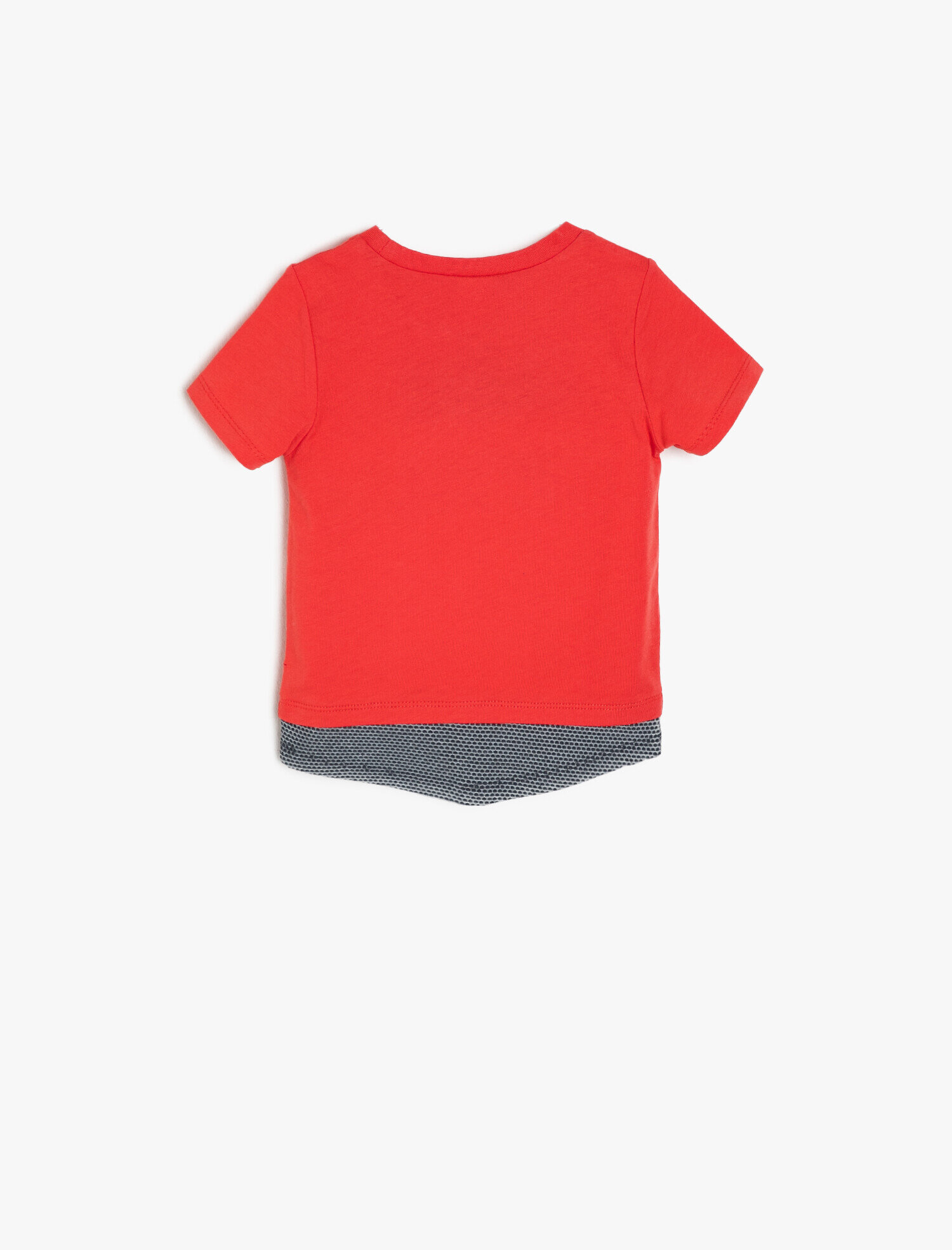 Erkek Bebek İşlemeli Tişört Kısa Kollu