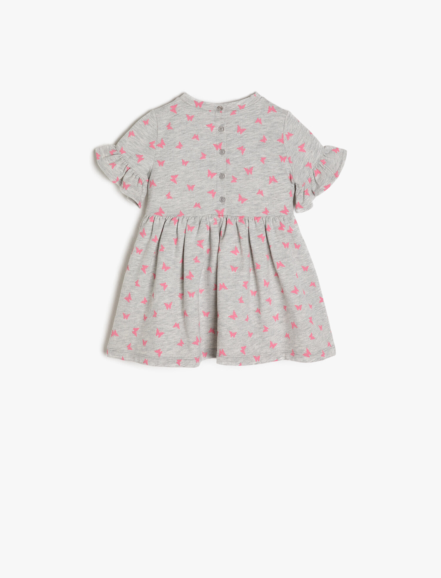 Kız Bebek Yazılı Baskılı Elbise